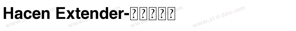 Hacen Extender字体转换